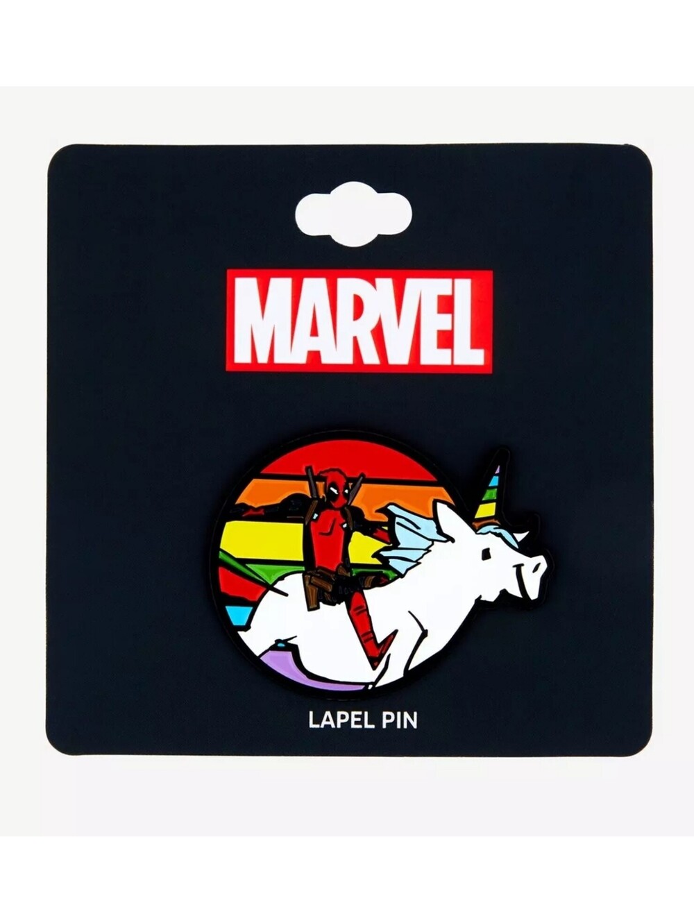 Marvel Deadpool Rainbow Unicorn Enamel Pin
